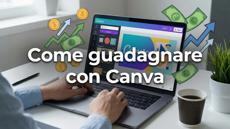 Come guadagnare con Canva Copertina